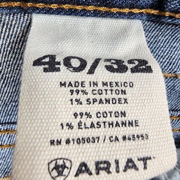 Ariat Mens M4 Low Rise Bootcut Jeans 40x32 Denim - Picture 3 of 8